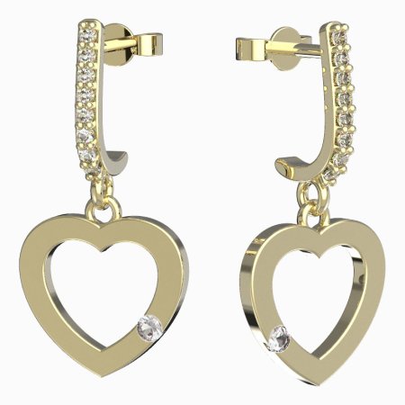BeKid dětské náušnice 1554 Žluté zlato - 585 Diamant