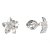 BeKid dětské náušnice kvítek 812 Bílé zlato - 585 Diamant