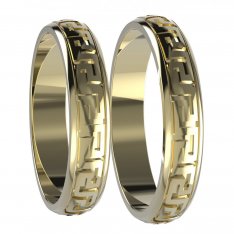 BG zlatý snubní prsten SN07