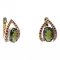 BG earring oval 493-90 - Metal: Silver 925 - rhodium, Stone: Garnet