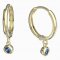 BeKid, Gold kids earrings -101 - Switching on: English, Metal: White gold 585, Stone: White cubic zircon