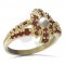 BG prsten s přírodní perlou 537-G - Kov: Stříbro 925 - rhodium, Kámen: Granát a perla
