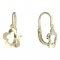 BeKid, Gold kids earrings -832 - Switching on: Brizura 0-3 roky, Metal: Yellow gold 585, Stone: White cubic zircon