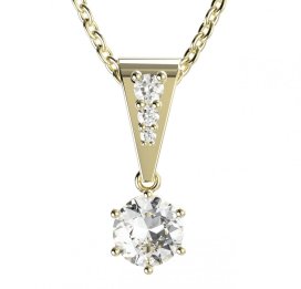 BG zlatý přívěšek 1295 Žluté zlato - 585 Diamant