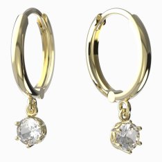 BG zlaté náušnice 1294 Žluté zlato - 585 Diamant