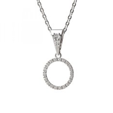BG zlatý přívěšek  1163A Bílé zlato - 585 Diamant