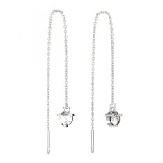 BG zlaté náušnice 783 Bílé zlato - 585 Diamant