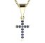 BG zlatý přívěšek křížek 1106 Žluté zlato - 585 Diamant