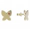 BeKid, Gold kids earrings -843 - Switching on: Brizura 0-3 roky, Metal: Yellow gold 585, Stone: White cubic zircon