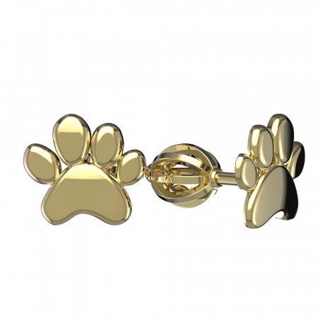 BeKid, Gold kids earrings - - Switching on: Circles 12 mm, Metal: Yellow gold 585