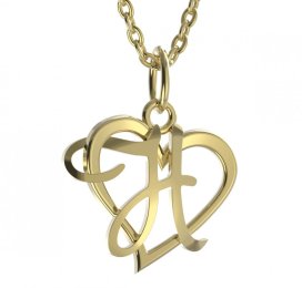 BG zlatý přívěsek písmenko H - 1417 Žluté zlato - 585