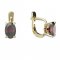 BG garnet earring 711. - Switching on: Puzeta, Metal: Silver 925 - rhodium, Stone: Moldavite