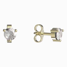 BeKid dětské náušnice 782 Žluté zlato - 585 Diamant