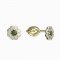 BG moldavit earrings -552 - Switching on: English 91, Metal: Yellow gold 585, Stone: Moldavite and cubic zirconium