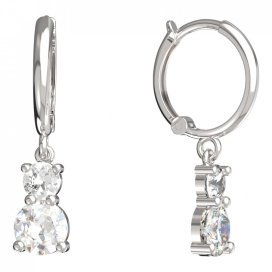 BeKid dětské náušnice 857 Bílé zlato - 585 Diamant