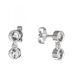 BG zlaté náušnice 791 Bílé zlato - 585 Diamant