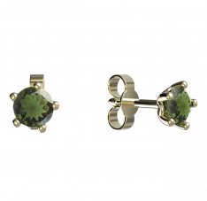 BG moldavit earrings -874