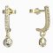 BeKid, Gold kids earrings -101 - Switching on: Circles 12 mm, Metal: Yellow gold 585, Stone: Green cubic zircon