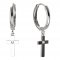 BeKid, Gold kids earrings -1104 - Switching on: Pendant hanger, Metal: White gold 585, Stone: Diamond