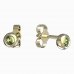 BeKid, Gold kids earrings -101 - Switching on: Puzeta, Metal: Yellow gold 585, Stone: Green cubic zircon