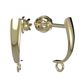 BG zlatý závěs dámské náušnice /D Žluté zlato - 585