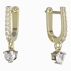 BG zlaté náušnice 781 Žluté zlato - 585 Diamant