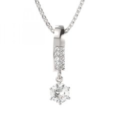 BG zlatý přívěšek 1295 Bílé zlato - 585 Diamant