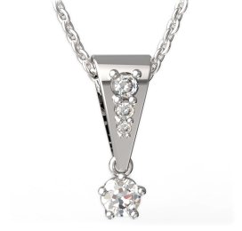 BG zlatý přívěšek 873 Bílé zlato - 585 Diamant