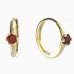 BeKid, Gold kids earrings 1299-869 - Metal: Yellow gold 585, Stone: White cubic zircon