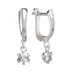 BG zlaté náušnice 556 Bílé zlato - 585 Diamant