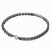 BG bracelet 688 - Metal: Silver 925 - ruthenium, Stone: Garnet