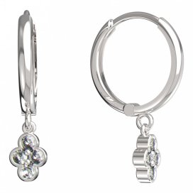 BeKid dětské náušnice 295 Bílé zlato - 585 Diamant
