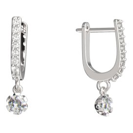 BeKid dětské náušnice 869 Bílé zlato - 585 Diamant
