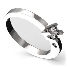 BG zlatý diamantový prstýnek 795 Bílé zlato - 585 Diamant lab-grown