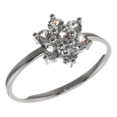 BeKid dětský prsten hvězdička 853 Bílé zlato - 585 Diamant