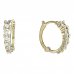 BeKid, Gold kids earrings -1346 - Metal: Yellow gold 585, Stone: White cubic zircon