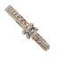 BG zlatý diamantový prstýnek 766 Růžové zlato 585 (30-90dní) Diamant lab-grown