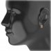 BG earring  rectangle -  431 - Metal: Silver 925 - rhodium, Stone: Garnet