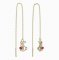 BeKid, Gold kids earrings -1186 - Switching on: Brizura 0-3 roky, Metal: Yellow gold 585, Stone: White cubic zircon