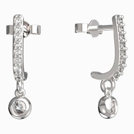 BeKid dětské náušnice 101 Bílé zlato - 585 Diamant