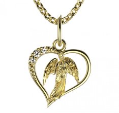 BeKid dětský přívěšek anděl 1178 Žluté zlato - 585 Diamant