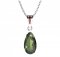 BG  pendant drop stone 429-2 - Metal: Silver 925 - rhodium, Stone: Garnet