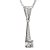 BG zlatý diamantový přívěšek  985 Bílé zlato - 585 Diamant lab-grown