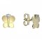 BeKid dětské zlaté náušnice 1280 - Motýlek - Zapínání: Brizura 0-3 roky, Kov: Žluté zlato 585, Kámen: Bílý kubický zirkon