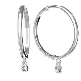 BG zlaté náušnice 767 Žluté zlato - 585 Diamant