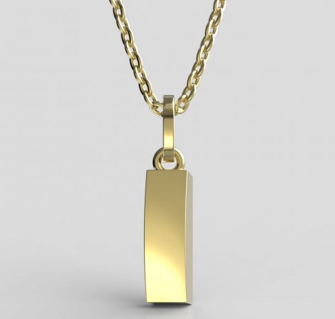 BeKid, Gold kids pendant - letter I - Metal: Yellow gold 585