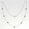 BG náhrdelník přírodní broušený granát   031B - Kov: Stříbro 925 - rhodium, Kámen: Granát