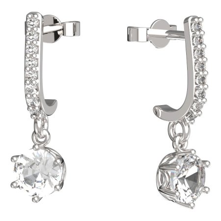 BeKid dětské náušnice 1295 Bílé zlato - 585 Diamant