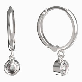 BeKid dětské náušnice 770 Bílé zlato - 585 Diamant