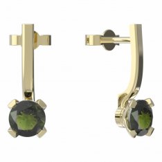 BG moldavit earrings -558